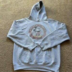 Vintage Y2K Disney Mickey Mouse grey hoodie
